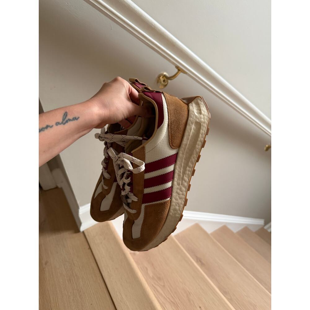 Adidas Retropy E5 Copper Flat Sneaker Burgundy Detail Colorway - Picture 9 of 10